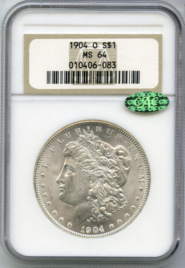 1904-O Morgan Silver Dollar NGC MS64  -New Orleans Mint-DM477