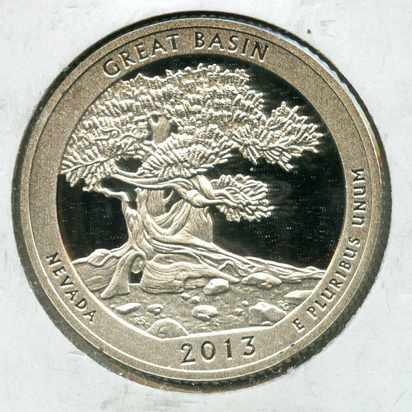 2013-S Great Basin ATB Washington Quarter Silver Proof Coin 25c - JN140