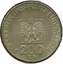 1974-MW Poland Silver Coin - 200 Zlotych - 30th Anniversary Polish - B49