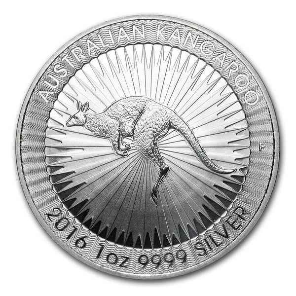 2016 Australia Kangaroo 9999 Silver 1 oz Coin $1 Dollar Ounce Bullion - JT474