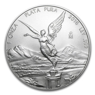 2016 Mexico Libertad 999 Silver 1 oz Coin Plata Pura Onza Mexican Bullion BR595