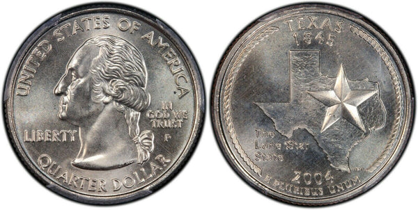 2004-P Texas Statehood Quarter 25C Uncirculated Coin Philadelphia mint 055