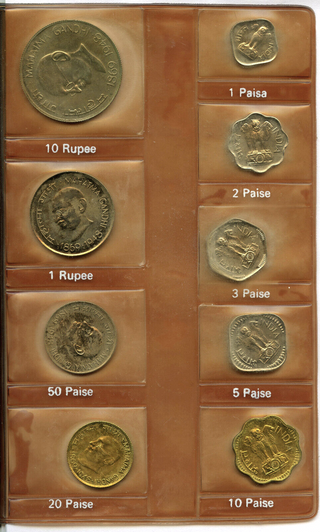 1969 Republic of India Proof Coin Set - E598