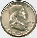 1955 Franklin Silver Half Dollar - Philadelphia Mint - Uncirculated - RC919