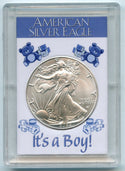 It's A Boy 2022 American Eagle Silver Dollar 1 oz Newborn Baby Bullion Gift
