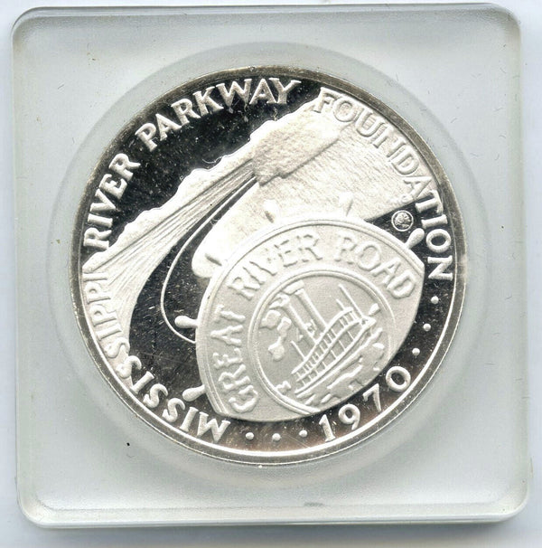 1970 Mississippi River Parkway Art Medal Round - Canada to the Gulf - A344