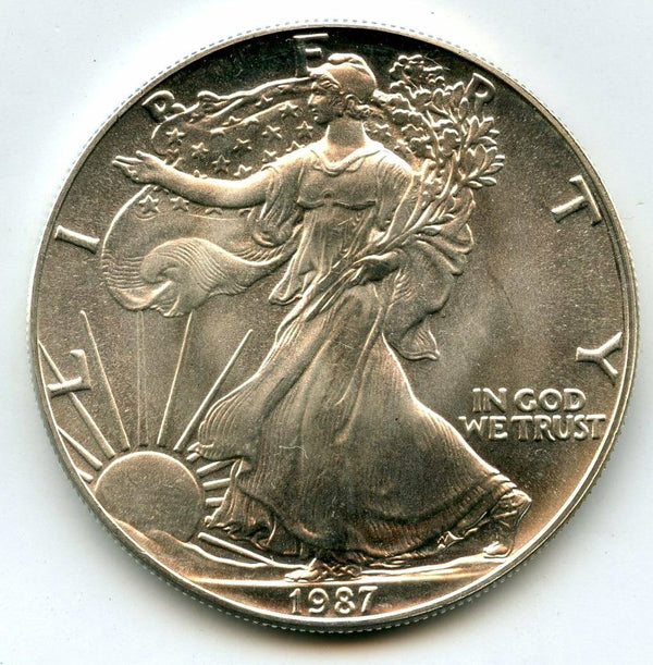 1987 American Eagle 1 oz Fine Silver Dollar - US Mint ounce Bullion Coin RC348