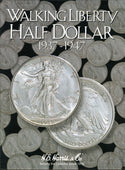 Coin Folder - Walking Liberty Half Dollar 1937 to 1947 Set - Harris Album 2694