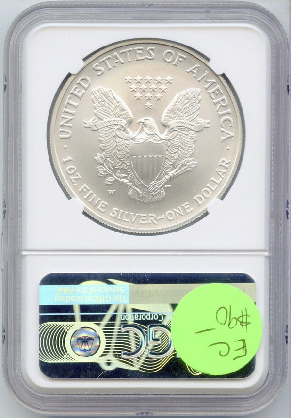 2007 American Eagle 1 oz Silver Dollar Burnished NGC MS70 Certified -DN106
