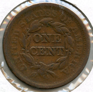 1851 Braided Hair Large Cent Penny - United States - CC800