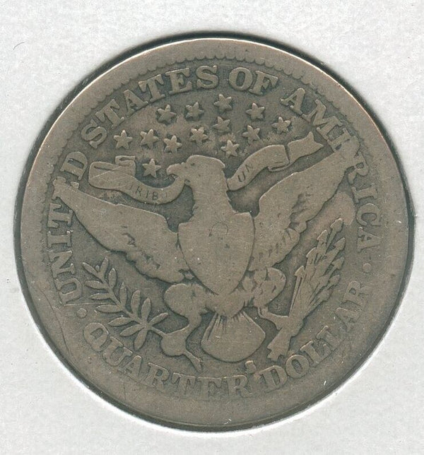 1915-S Silver Barber Quarter 25c San Francisco Mint - KR182