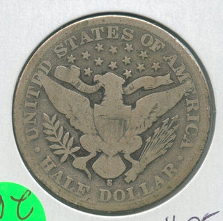 1900-S Silver Barber Half Dollar 50c San Francisco Mint  - KR266