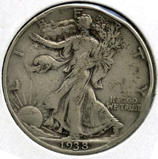 1938-D Walking Liberty Silver Half Dollar - Denver Mint - E292