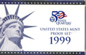 1999-S  United States US Proof Set 9 Coin Set San Francisco Mint