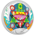 2022 Rick & Morty 1 Oz Silver Proof Colorized Coin Cook Islands $1 Coin - JN709