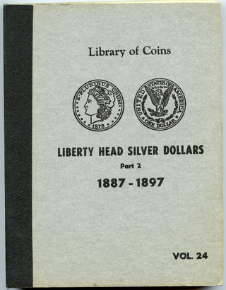 Library of Coins Morgan Silver Dollars 1887 - 1897 Set Vol 24 Album Folder DM371