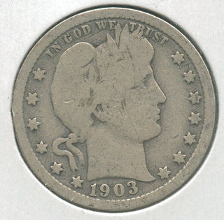 1903-P Silver Barber Quarter 25c Philadelphia Mint - KR145