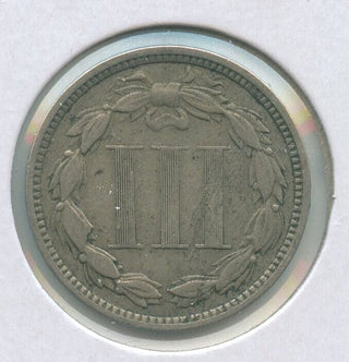 1875 P Three Cent Nickel 3C Philadelphia Mint - ER159