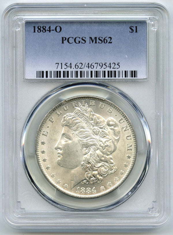 1884-O Morgan Silver Dollar PCGS MS62 Certified - New Orleans Mint - B794