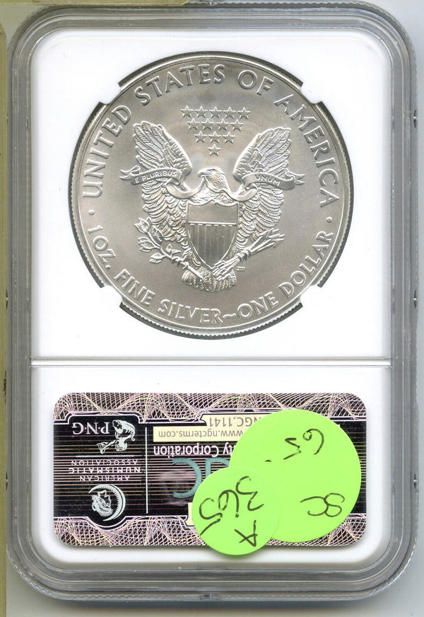 2014 American Eagle 1 oz Silver Dollar NGC MS 70 First Releases - A365