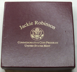 1997 Jackie Robinson Four-Coin Silver and Gold Proof & Unc US Mint Set OGP - A46