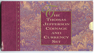 1993 Thomas Jefferson Coinage & Currency Set Uncirculated Dollar $2 Note - G516