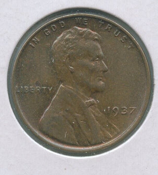 1937-P Lincoln Wheat Cent 1c Philadelphia Mint  - KR295