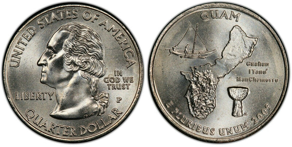 2009-P Guam US Territories Quarter 25C Uncirculated Coin Philadelphia mint 105