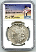 1921 Morgan Silver Dollar NGC MS63 Las Vegas Vault - Philadelphia Mint - B663