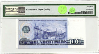 1986 Germany 100 Mark Currency PMG Certified 64 EPQ Choice Uncirculated G595