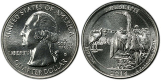 2014-D Everglades Florida National Parks NP ATB 25C Unc Quarter Denver mint 050