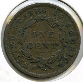 1838 Coronet Head Large Cent Penny - E338