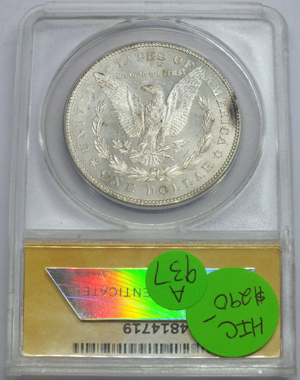 1878 7/8TF Morgan Silver Dollar ANACS MS63 Weak Vam-33 Philadelphia Mint - A937