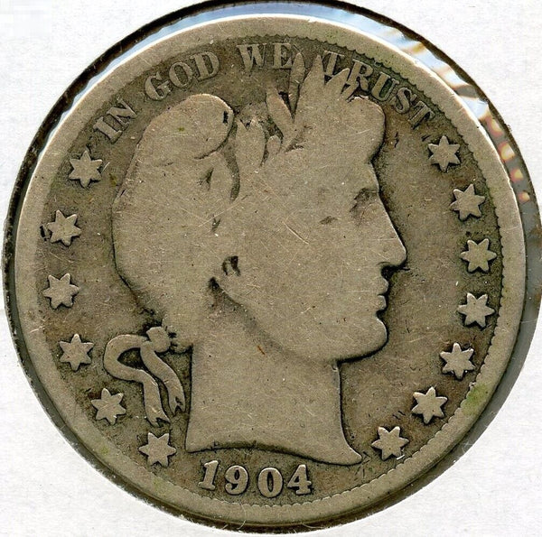 1904-S Barber Silver Half Dollar - San Francisco Mint - BX198