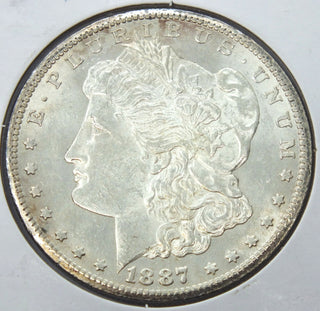 1887-S Morgan Silver Dollar - Toning Toned - San Francisco Mint - E542