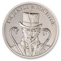 Dr. Jekyll & Mr. Hyde 1 Oz 999 Fine Silver Round Medallion 2023 - JP183