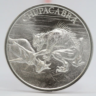 Chupacabra 999 Silver 1 oz Art Medal Goat Sucker Cryptozoology 2020 Round JJ040