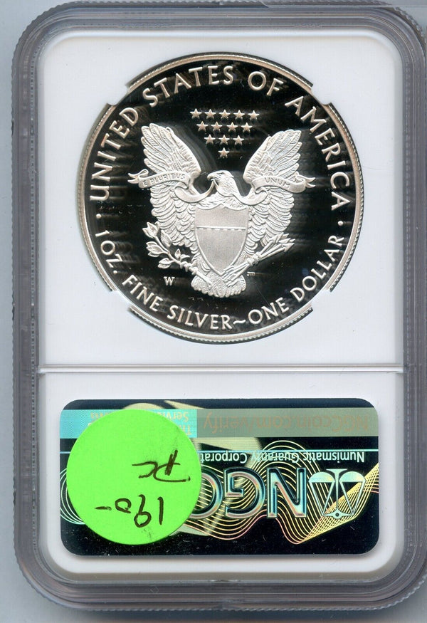 2021-W American Silver Proof Eagle NGC PF70 $1 T-1 Type 1 Coin - JN434