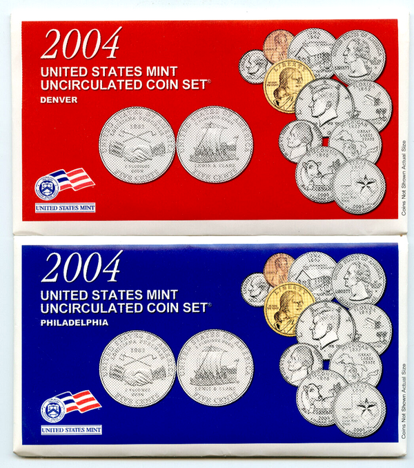 2004 United States Uncirculated US Mint Coin Set - OGP Philadelphia & Denver