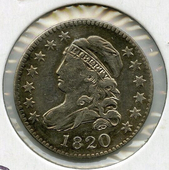 1820 Capped Bust Silver Dime Large O -DM537
