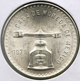 1979 Mexico Casa de Moneda Silver Coin - Una Onza Troy Plata Pura - E866