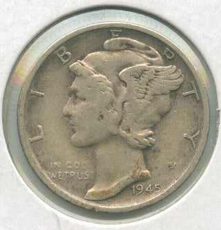 1945-S Silver Mercury Dime  Micro S 10c San Francisco Mint - KR614