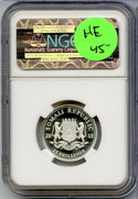 2013 Somalia Elephant 1/4 Oz Silver Proof NGC PF69 25 Shillings Coin - JN209