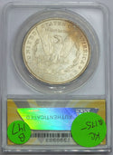 1897 Morgan Silver Dollar ANACS MS63 Toning Toned $1 Philadelphia Mint - B147