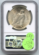 1923 Peace Silver Dollar NGC MS64 Certified - Philadelphia Mint - C287