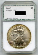 2000 American Eagle 1 oz Fine Silver Dollar - Toning Toned - A490