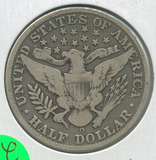 1908-O Silver Barber Half Dollar 50c New Orleans Mint  - KR285