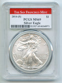 2014-(S) American Eagle 1 oz Silver Dollar PCGS MS69 San Francisco Mint - CC811