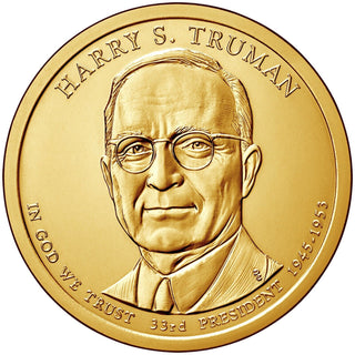 2015-D Harry S. Truman Presidential Dollar US Golden $1 Coin - Denver Mint