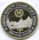 1995 Sheraton Tunica Mississippi 999 Silver 1.5 oz Medal Round Limited C239